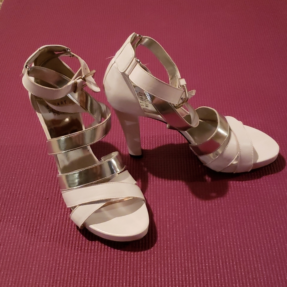 Stuart Weitzman strappy Excess heels